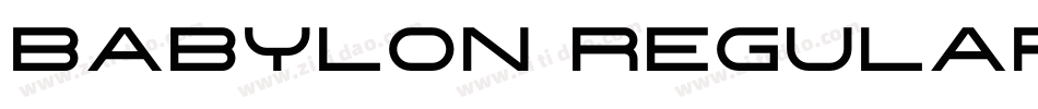 Babylon Regular字体转换